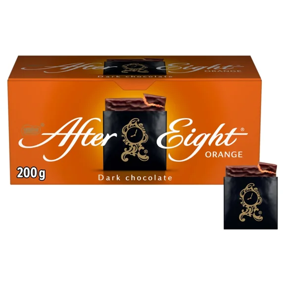 Nestle After Eight Dark Chocolate Orange Thins, 200g