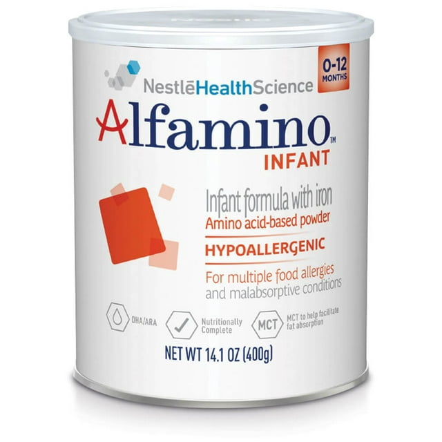 Nestle Alfamino Unflavored Infant Formula, 14.1 Oz.