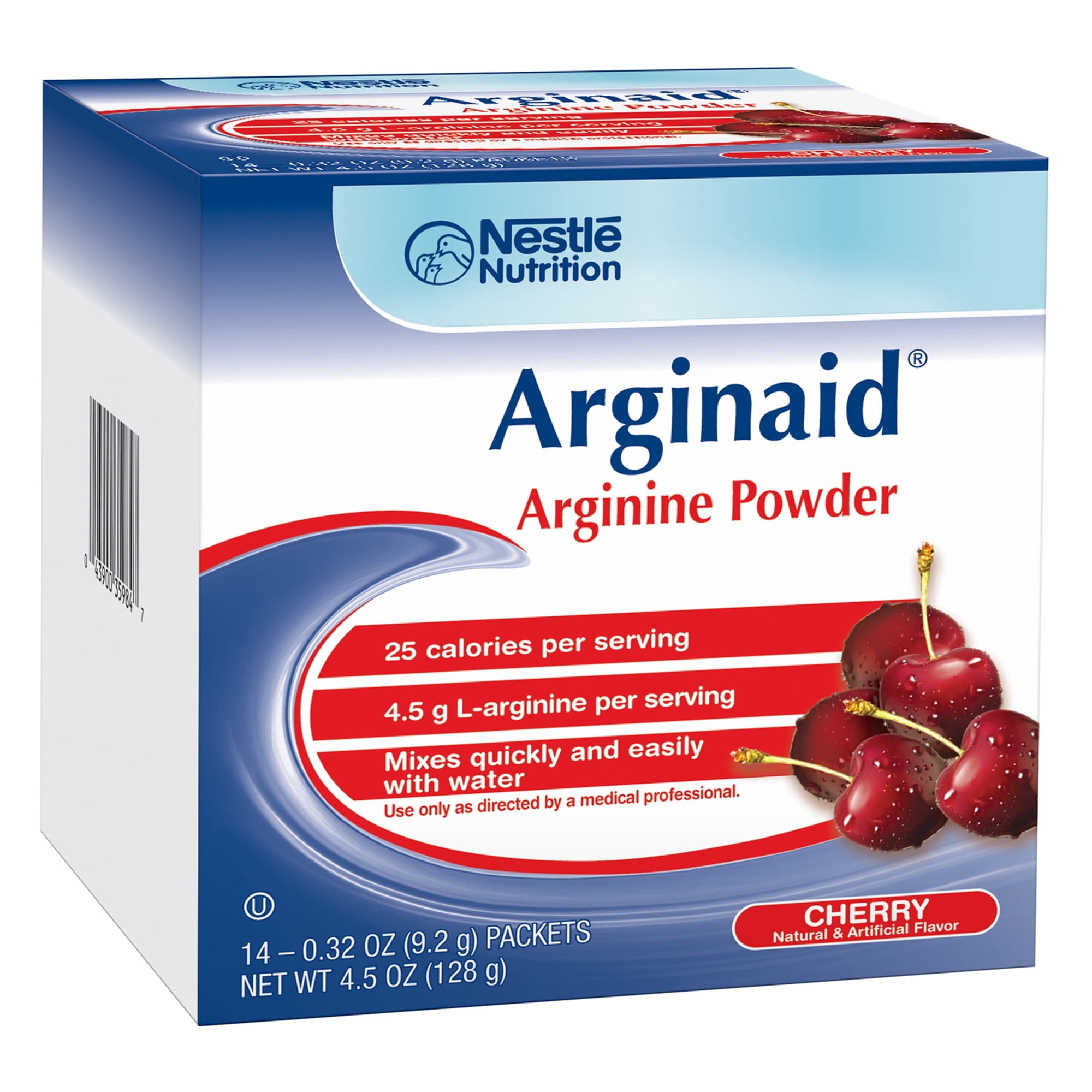 Nestle Arginaid Oral Supplement Cherry 0.32 oz. Packet 14 Ct - Walmart.com