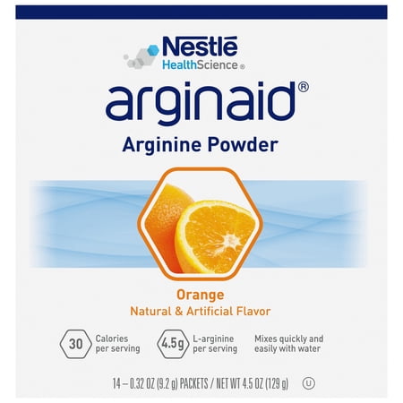 NESTLE ARGINAID ORAL SUPPLEMENT ORANGE 0.32 OZ. PACKET...