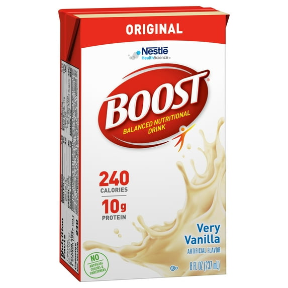 Nestle Boost Balanced Nutritional Drink Very Vanilla 8 oz Carton 27 Ct