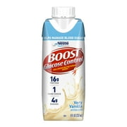 Nestle Boost Glucose Control Balanced Nutritional Drink Very Vanilla 8 oz Carton 24 Ct