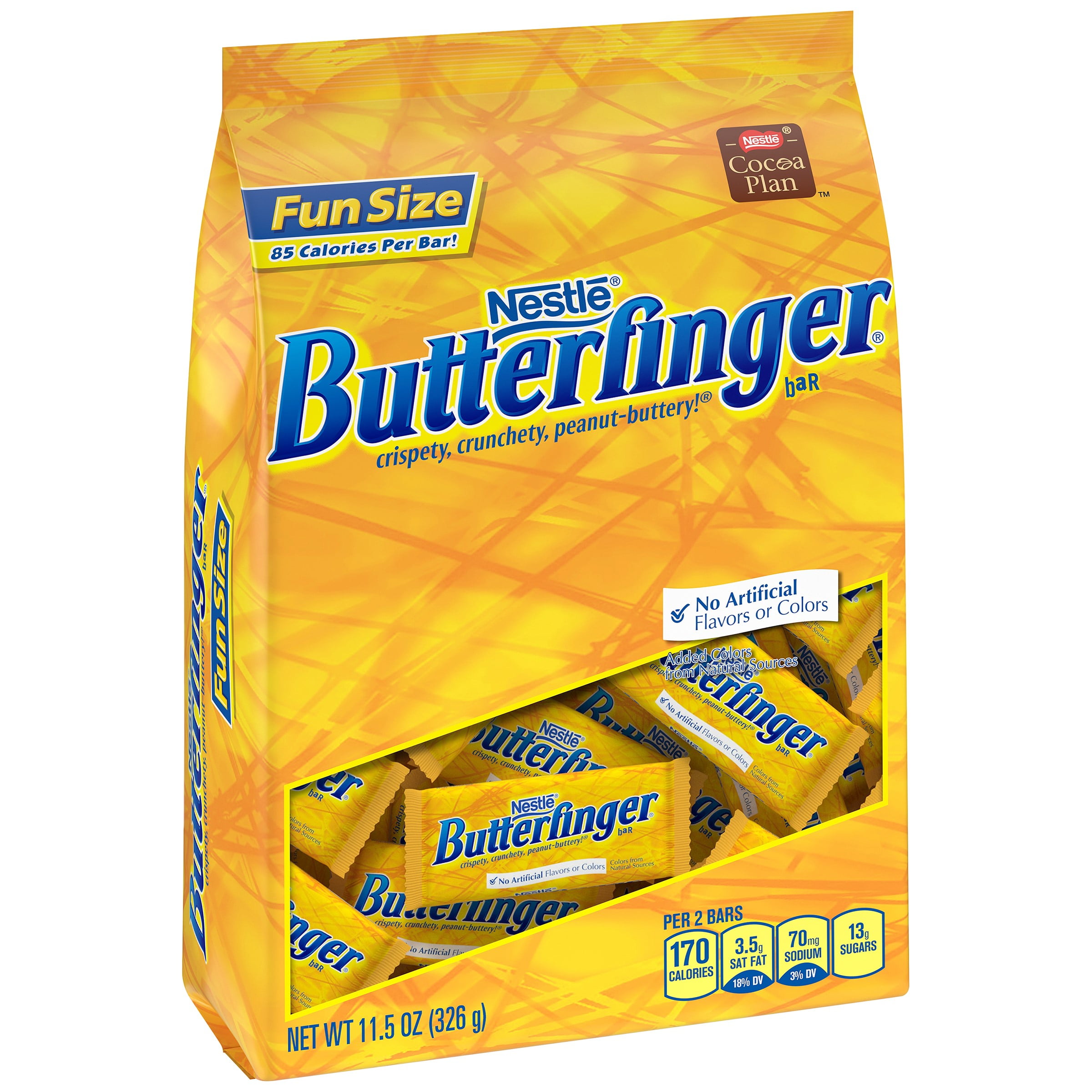 Nestle Butterfinger Peanut Butter Milk Chocolate Bar Fun Size, 11.5 Oz.