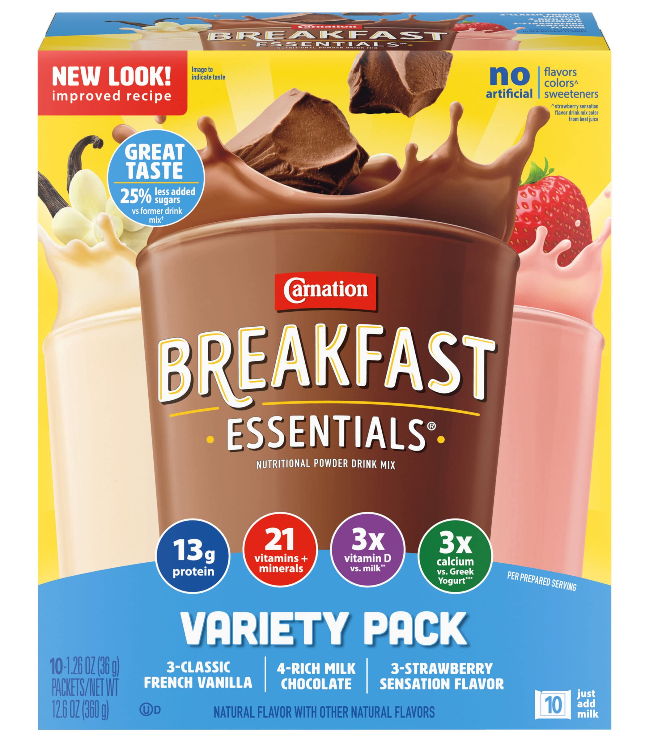 Nestle Carnation Breakfast Essentials Complete Nutritional Drink Rich