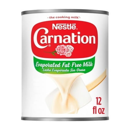 Nestle Carnation Vitamin A and D Added Fat-Free Liquid Evaporated Milk, 12 fl oz Can