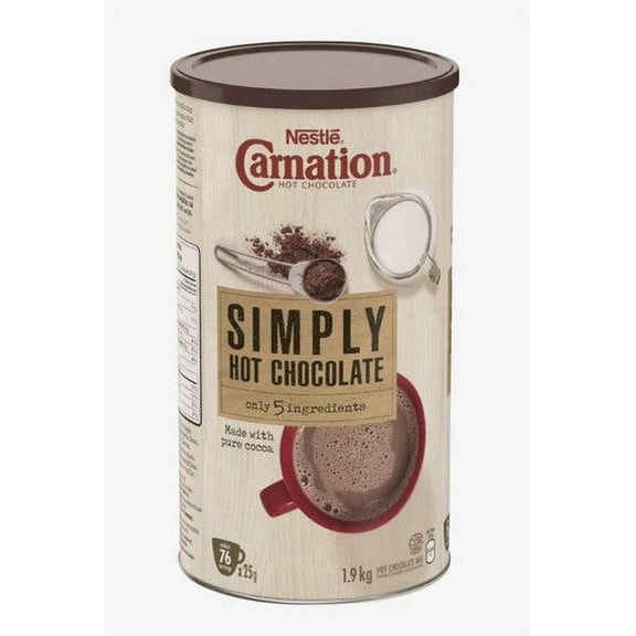 Nestle Carnation - Hot Chocolate Simply 5 Ingredients Powder Mix (~76 Servings, 1.9KG)