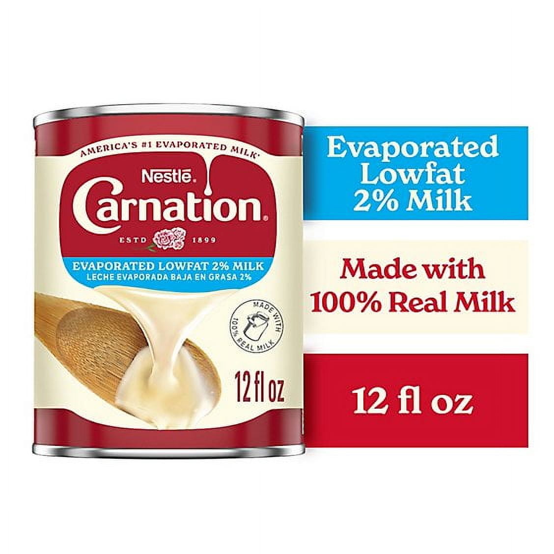 Nestle Carnation Lowfat Evaporated Milk - 12 Fl. Oz.