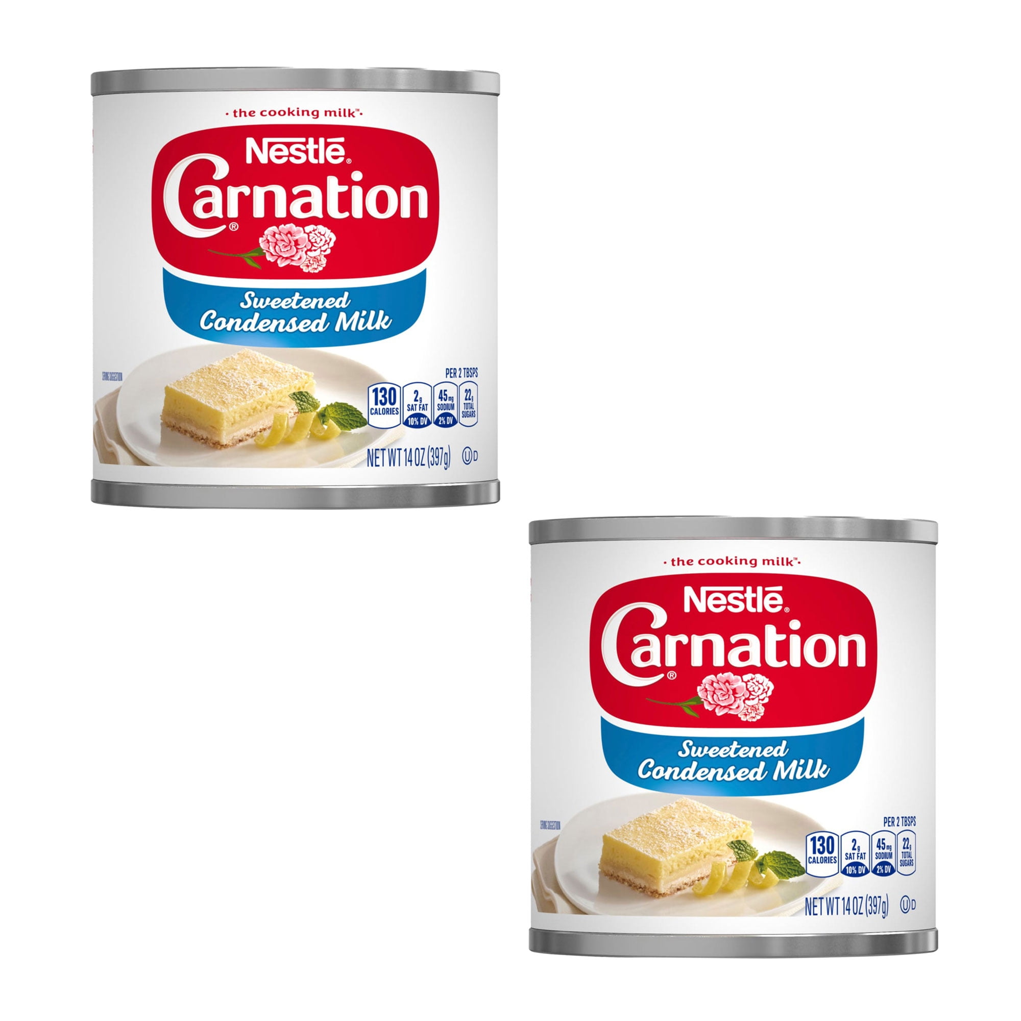 Nestle Carnation Sweetened Condensed Milk for Holiday Baking, 14 oz (Pack of 2)