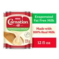 thumbnail image 1 of Nestle Carnation Vitamin A and D Added Fat-Free Liquid Evaporated Milk, 12 fl oz Can, 1 of 15