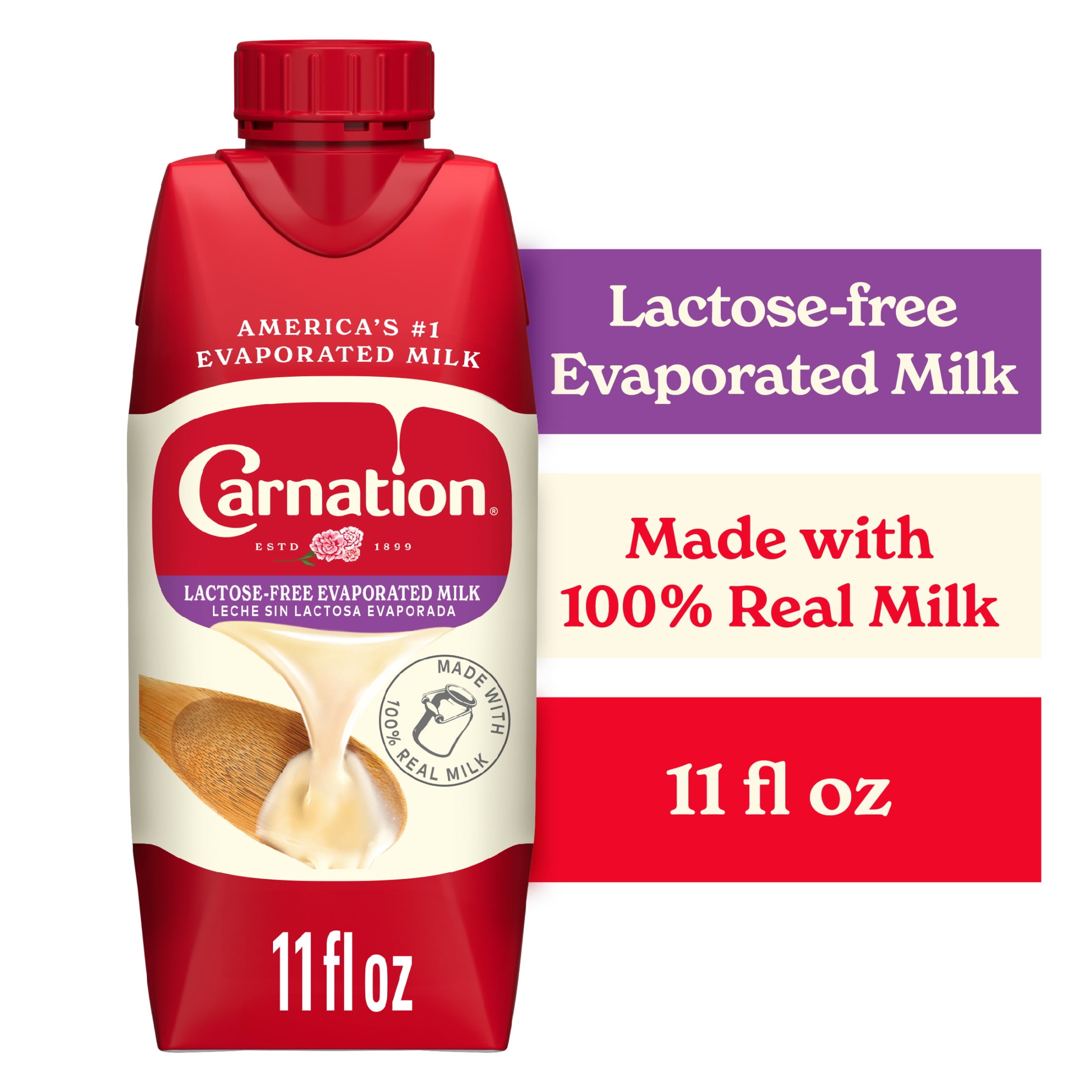 Nestle Carnation Lactose-Free Evaporated Milk for Easter Baking, 11 fl oz  Carton