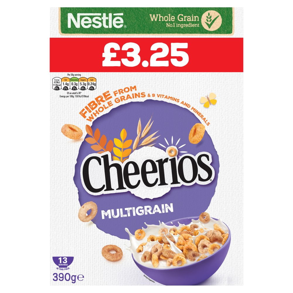 Nestle Cheerios Multigrain Cereal 390g  (pack of 6)