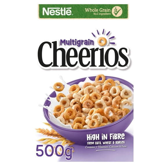 Nestle Cheerios Multigrain Wholegrain Cereal 500g, Imported from Britain