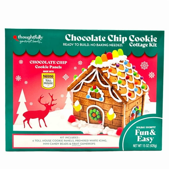 Nestle, Chocolate Cookie House Kit, Holiday Gift, Food Form Solid, Condition Dry, Size 15 oz, Allergens Not Contained