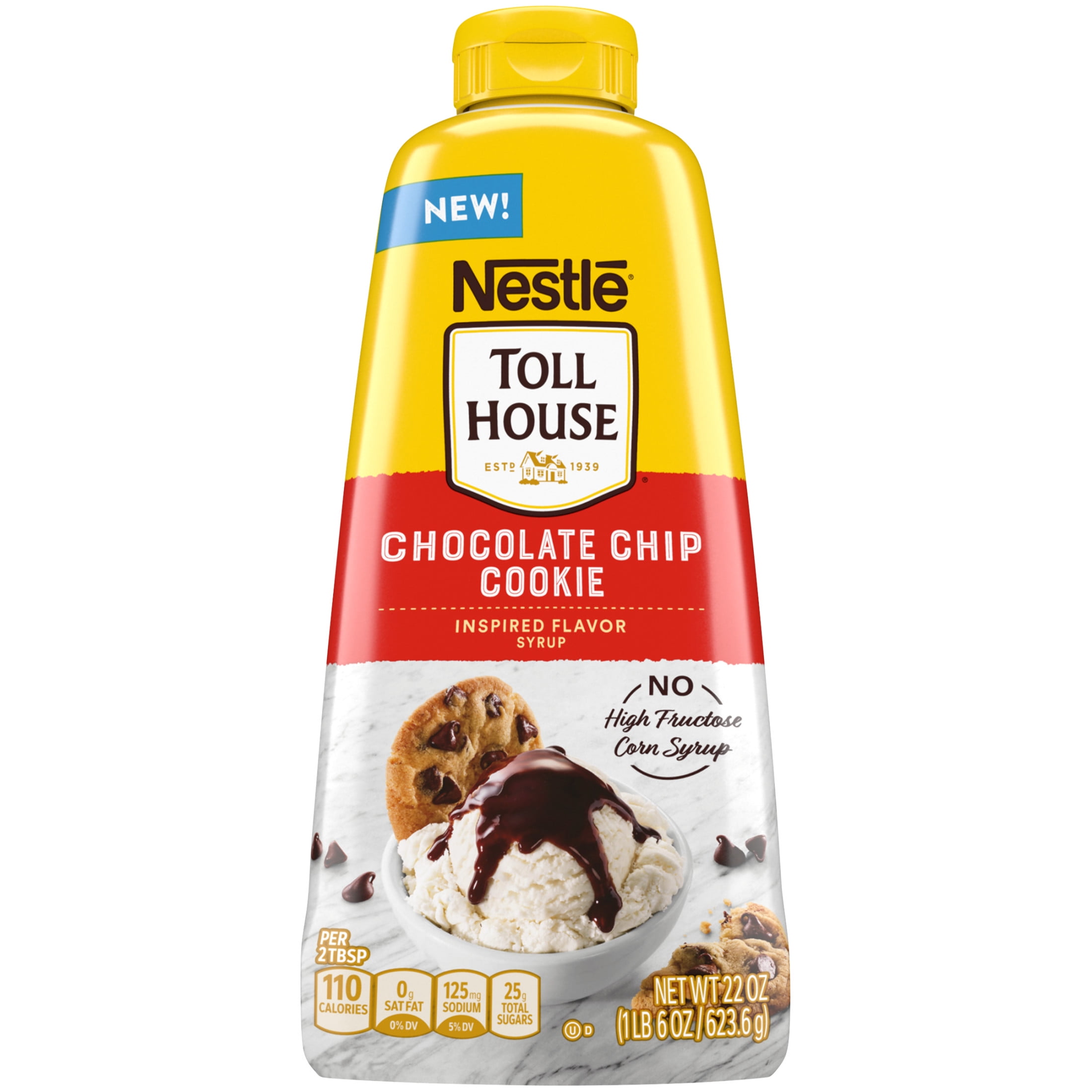 Nestle Chocolate Syrup Toll House Chocolate Chip Cookie Flavor Syrup, 1.374 lb