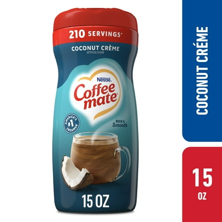 Coffee mate Coconut Crème Flavored Powdered Coffee Creamer, Non Dairy Creamer 15 oz