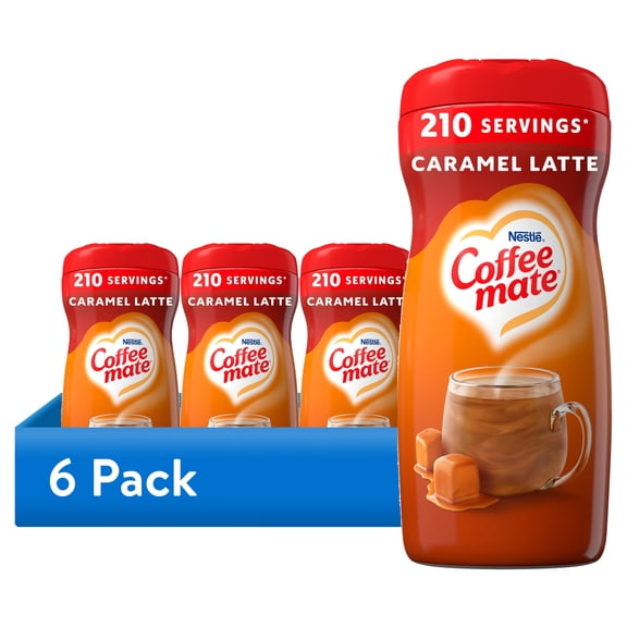 (6 pack) Nestle Coffeemate Caramel Latte Coffee Creamer, 15 oz