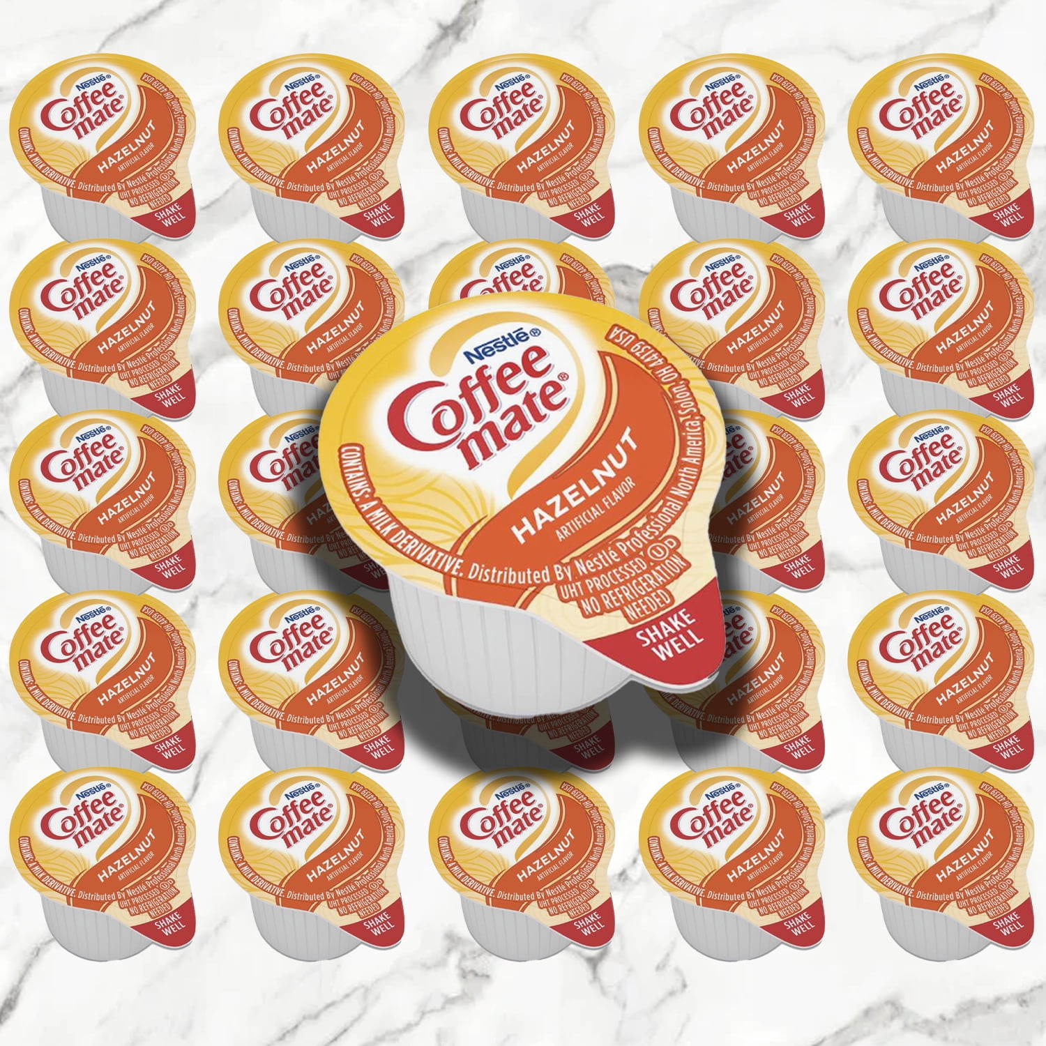 Nestle CoffeeMate Hazelnut Single Serve NonDairy Creamer, 0.4 oz l