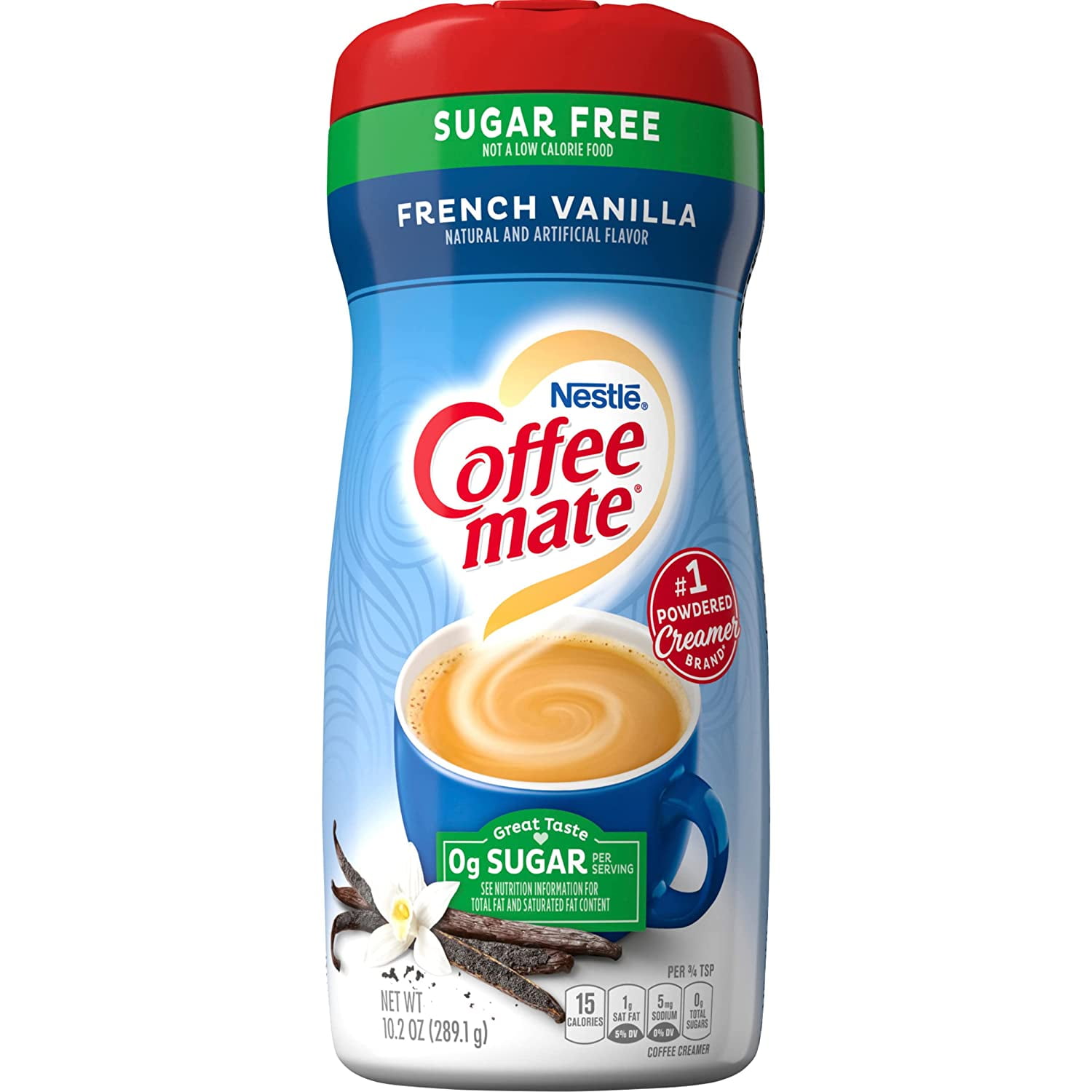 Nestle Coffee Mate Sugar Free French Vanilla Coffee Creamer Powder