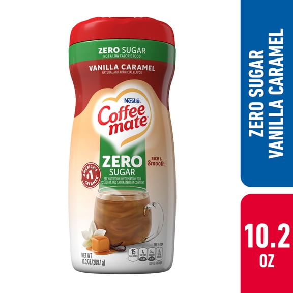 Coffee mate Vanilla Caramel Zero Sugar Powder Coffee Creamer, 10.2 oz