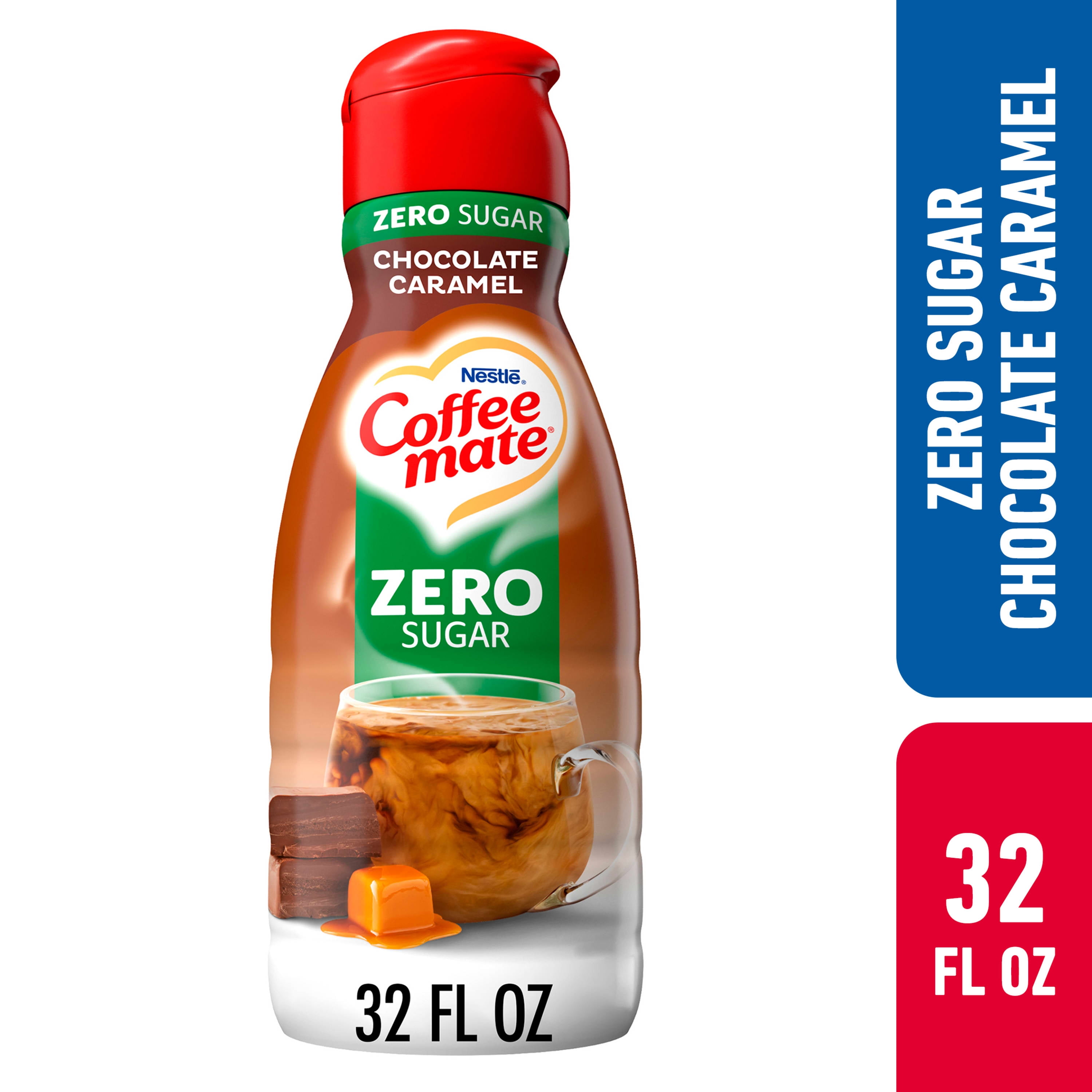 Nestle Coffee Mate Zero Sugar Chocolate Caramel Liquid Coffee Creamer ...