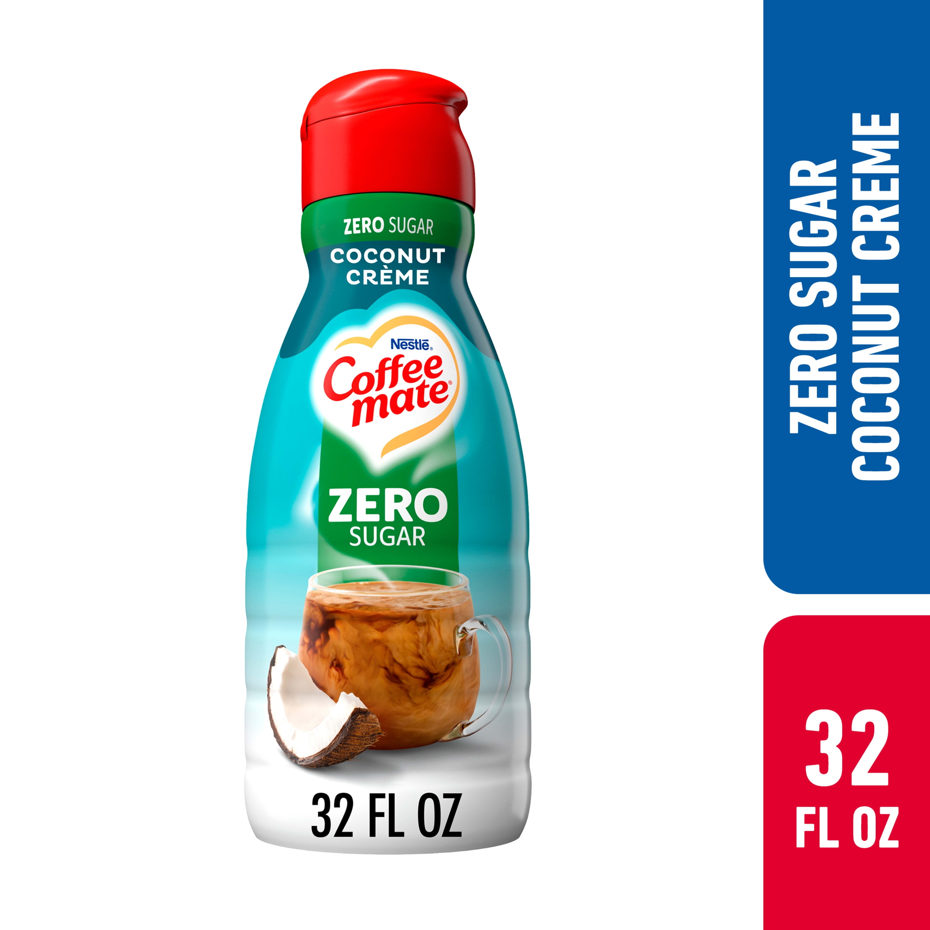 Nestle Coffee Mate Zero Sugar Coconut Crème Liquid Coffee Creamer, 32