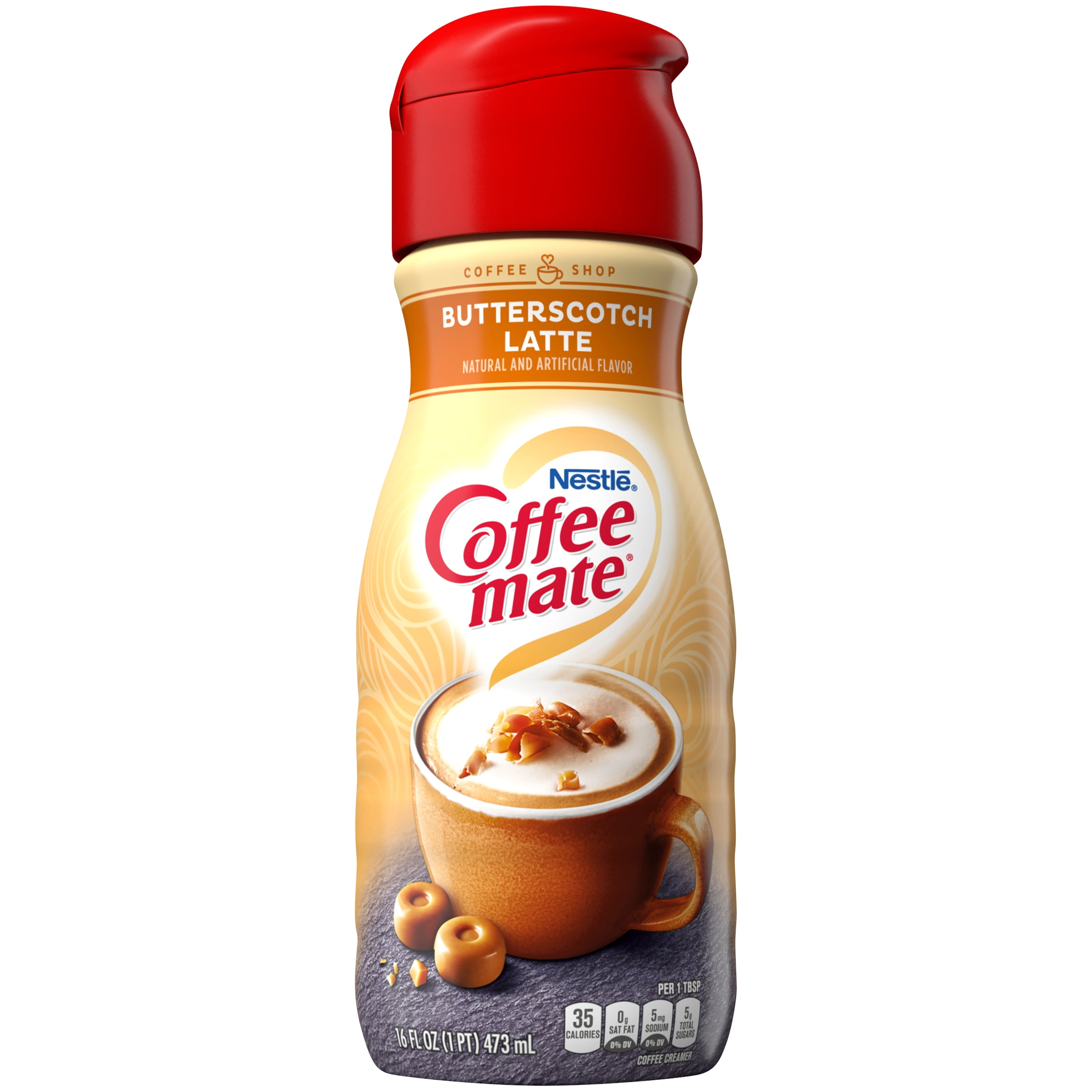 Nestle Coffee mate Butterscotch Latte Liquid Coffee Creamer 16 fl oz.