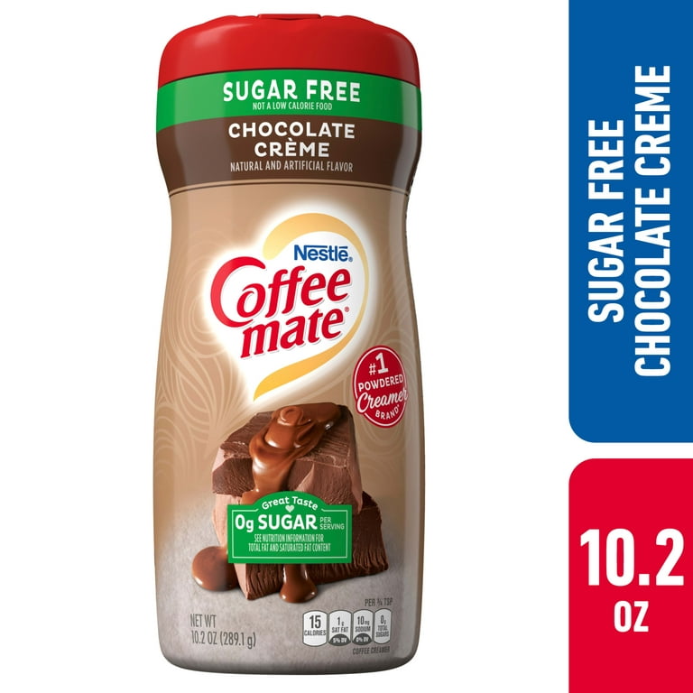 Nestle Coffee mate Chocolate Creme Sugar Free Powder Coffee Creamer, 10.2  oz 