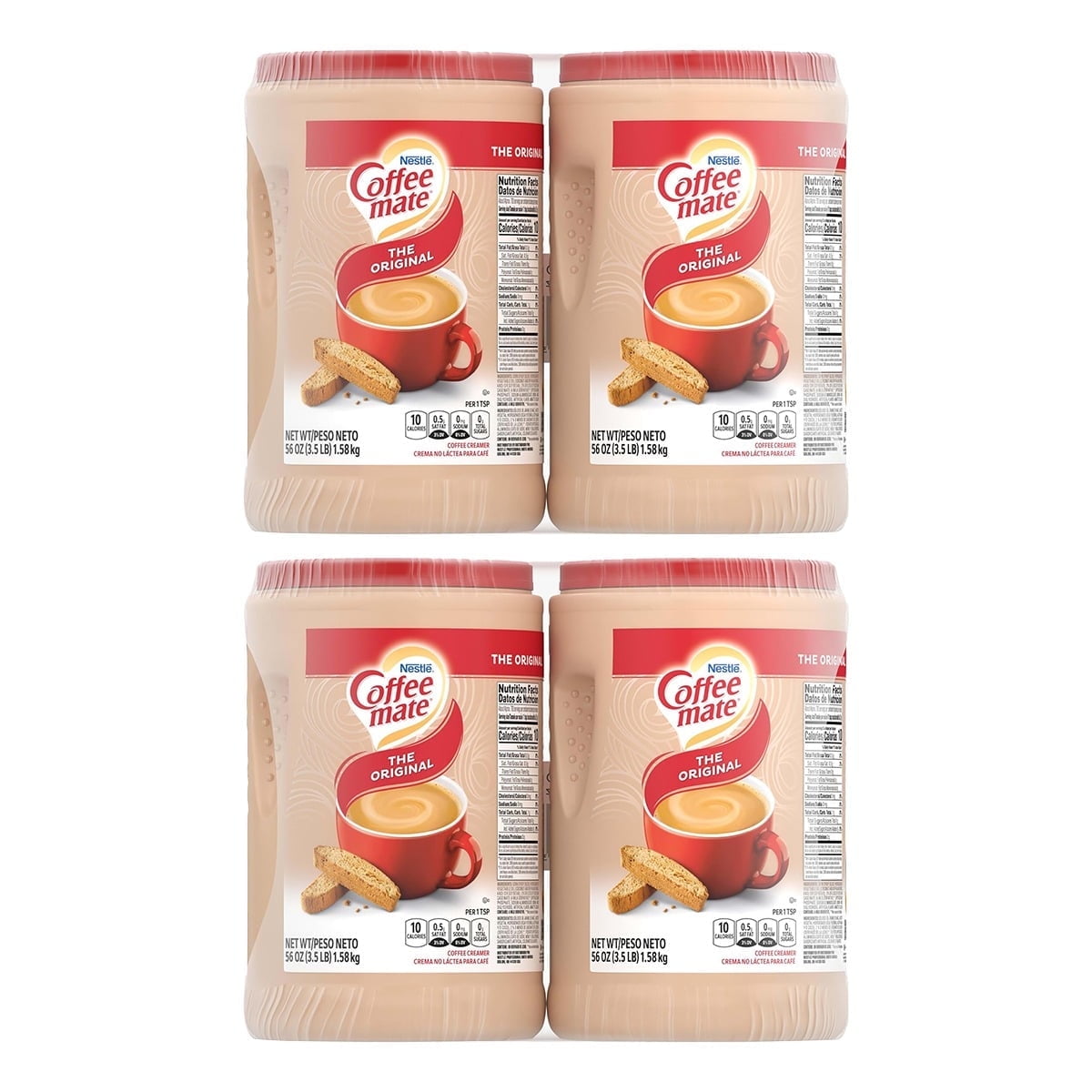 Nestle Coffee mate Coffee Creamer, Original, Non Dairy Powder Creamer, 56 Ounces - (Pack of 4)