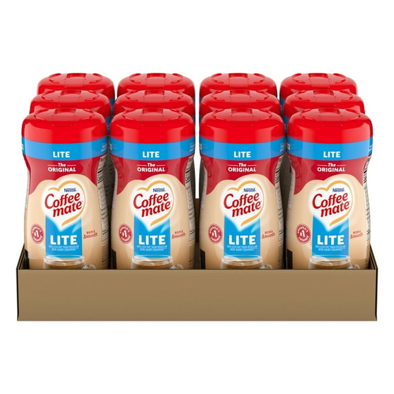 Nestle Coffee mate Coffee OKA4Creamer, Original Lite, Non Dairy Powder Creamer, 11 oz (Pack of 12)