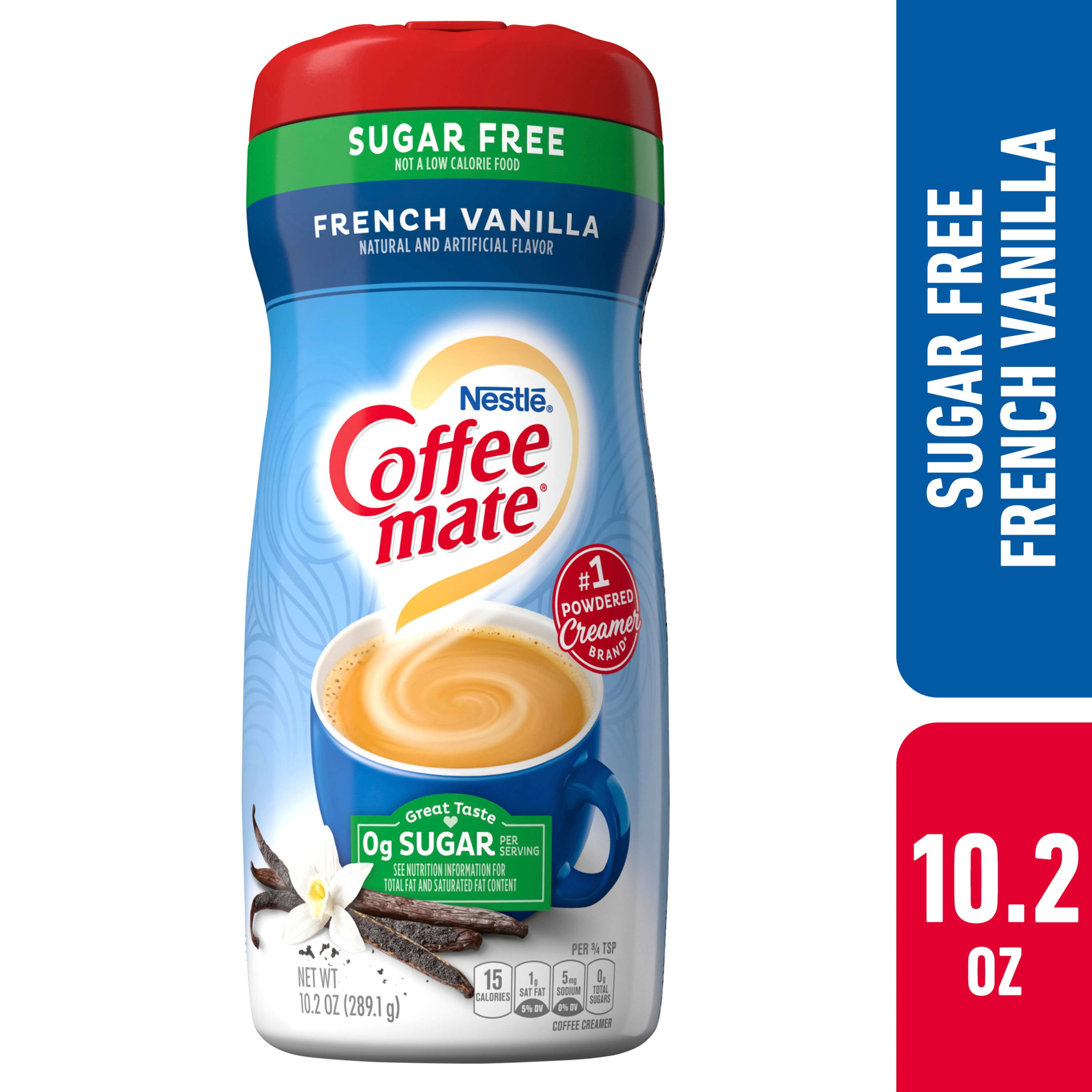 Nestle Coffee mate French Vanilla Sugar Free Powder Coffee Creamer, 10.2 oz  