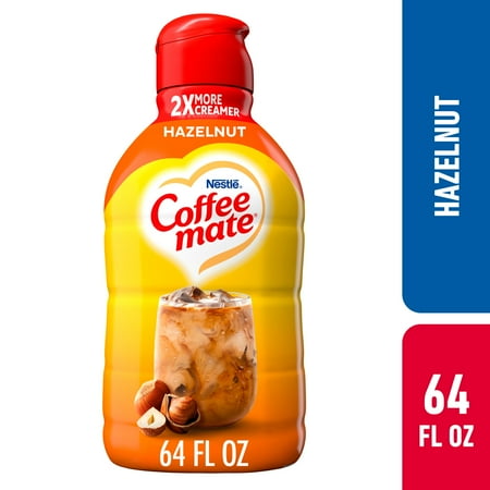 Coffee mate Hazelnut Gluten Free Liquid Non-Dairy Coffee Creamer, 64 fl oz