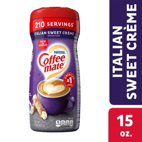 Nestle Coffee mate Italian Sweet Creme Powder Coffee Creamer, 15 Ounce