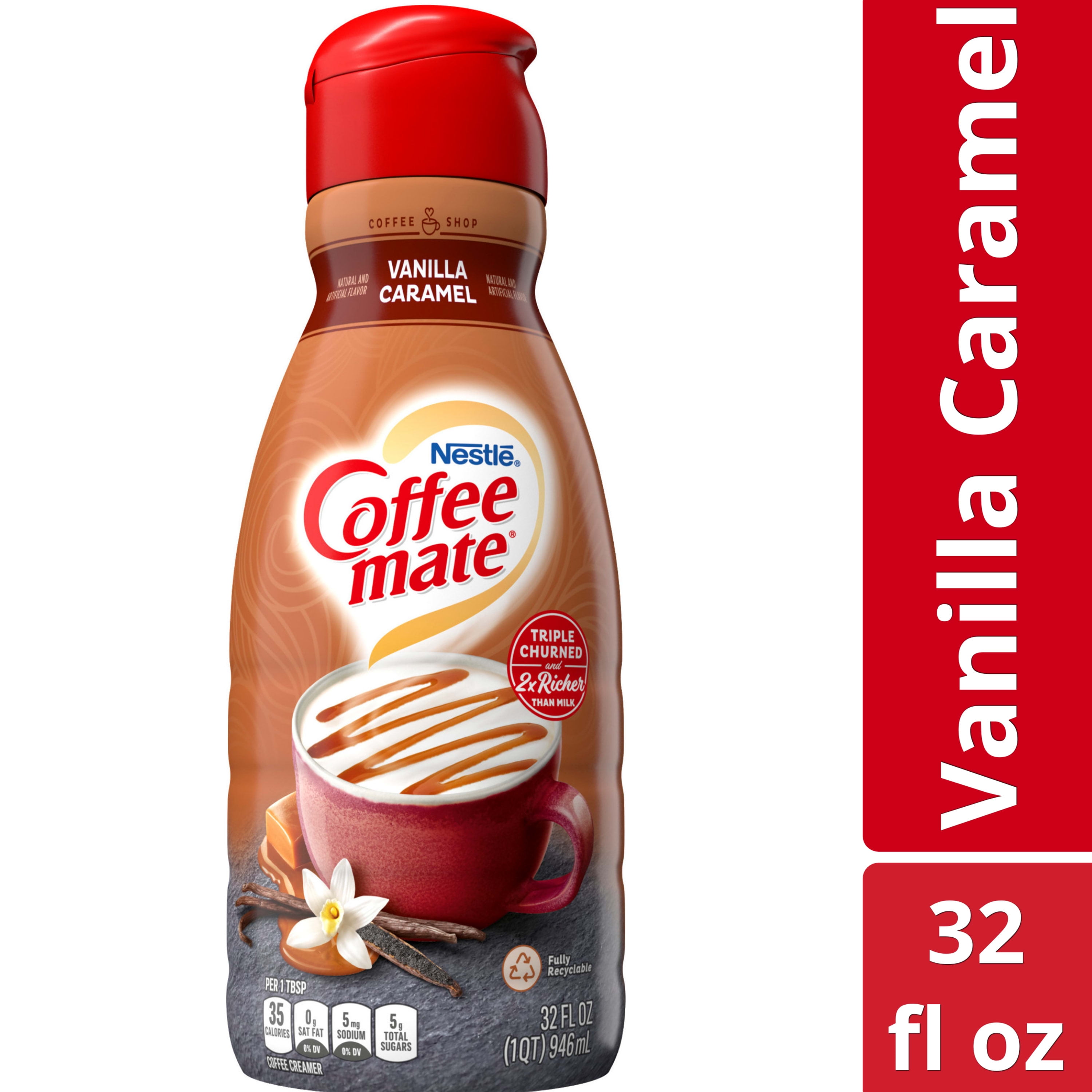 Coffee, Tea & Accessories; Creamer Type: Liquid; Container Size: 0.38 oz;  Container Type: Mini Cups; Flavor: Caramel Chocolate