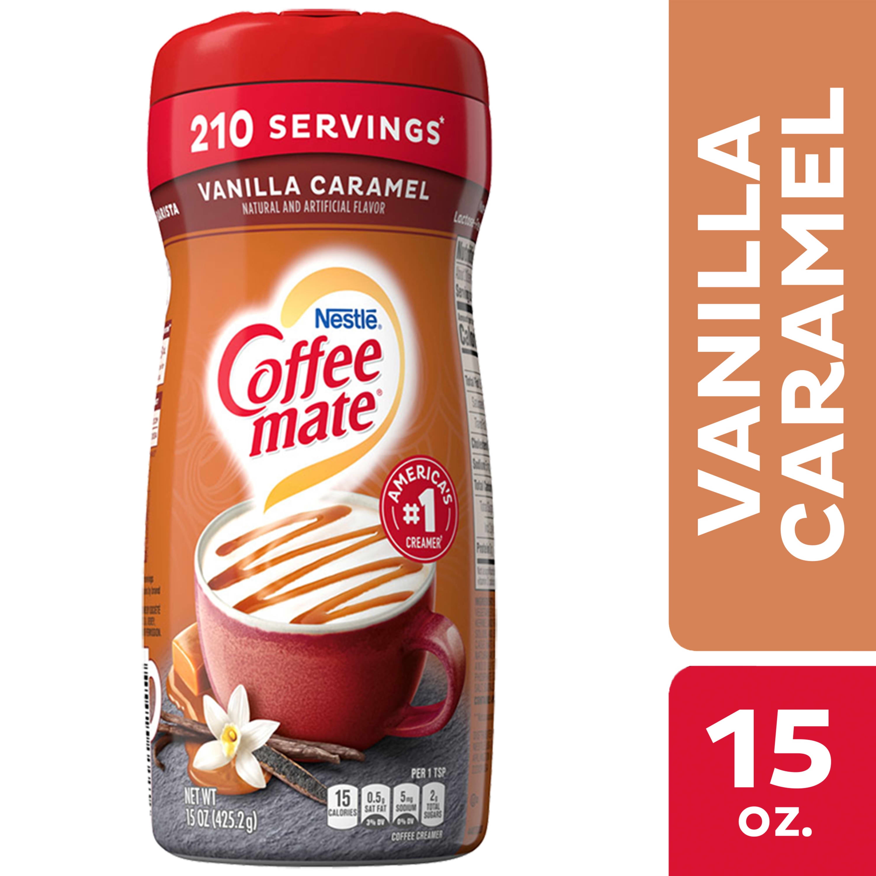 Coffee Mate Powdered Creamer Snack Peak Variety Gift Box Hazelnut,  Chocolate Crme, Original, Caramel Latte and French Vanilla