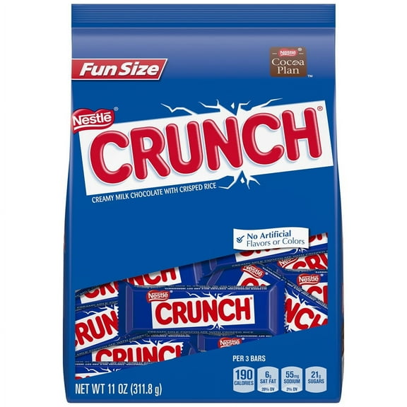Nestle Crunch Chocolate Bar Fun Size, 11 Oz.