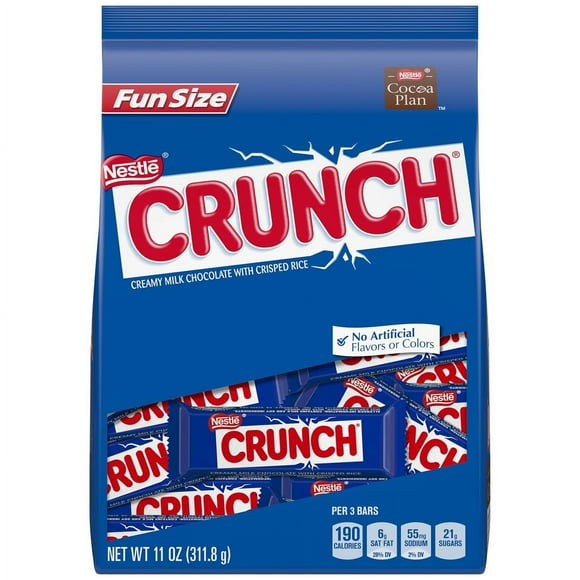 Nestle Crunch Chocolate Bar Fun Size, 11 Oz.