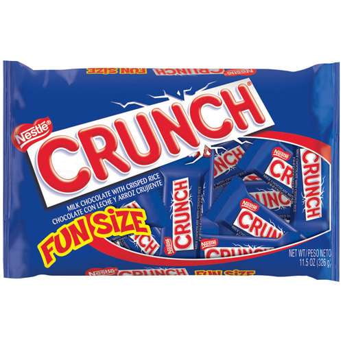 Nestle Crunch Milk Chocolate Candy Bars Fun Size, 11.5 Oz.
