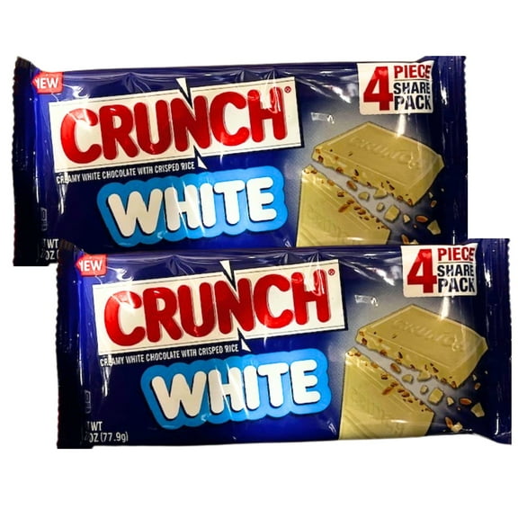 Nestle Crunch Limited Edition White Share Size Candy Bar - Pack of 2