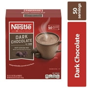 Nestle Dark Chocolate Drink Stir In Powder Mix, 0.71 oz, 50 Packets, 50 Servings