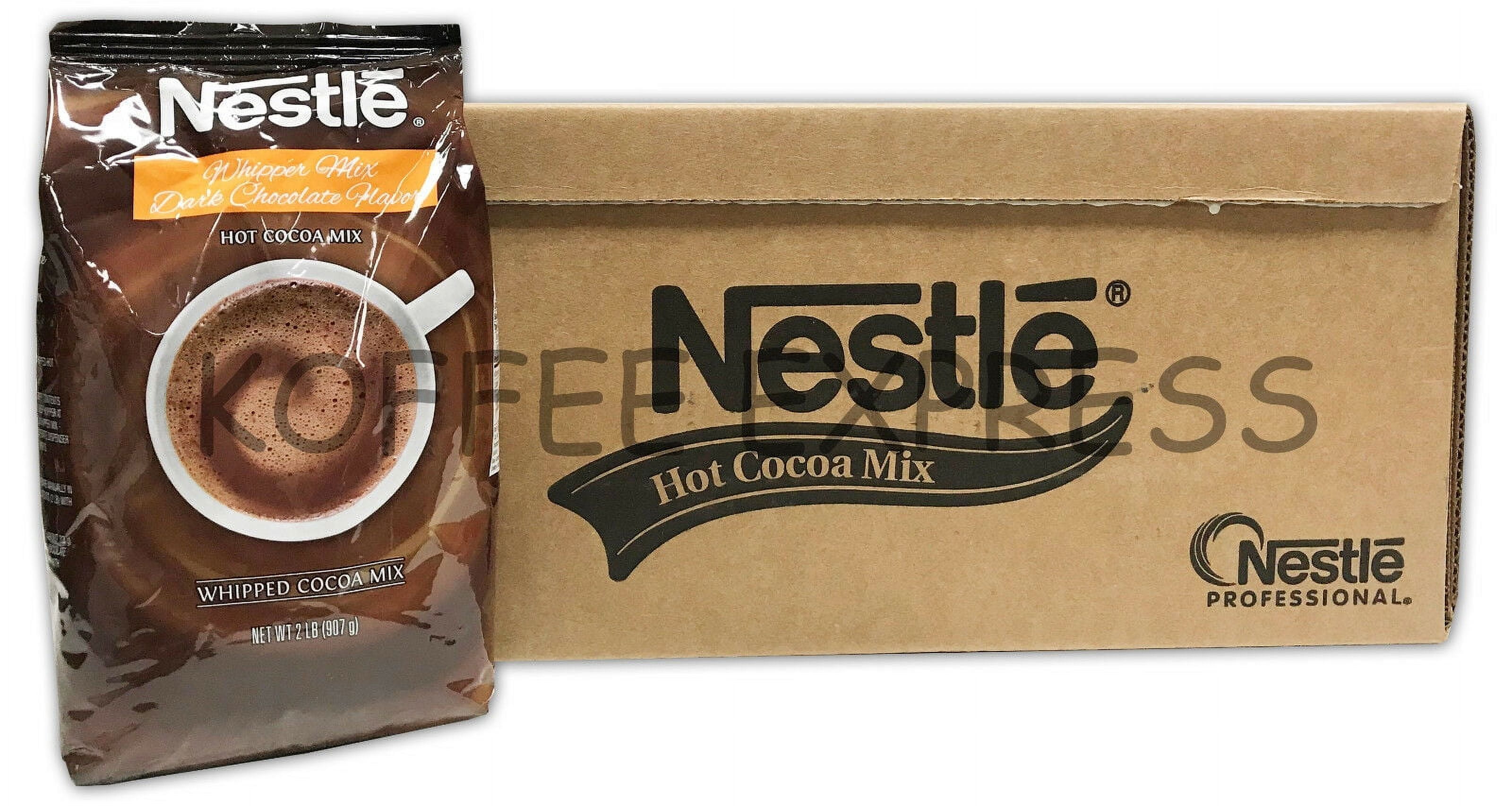 Nestle Hot Cocoa Whipper Mix - Chocolate - 2lb - Powder - 12 / Carton Nestle Hot Cocoa Whipper Mix - Chocolate - 2lb - Powder - 12 / Carton