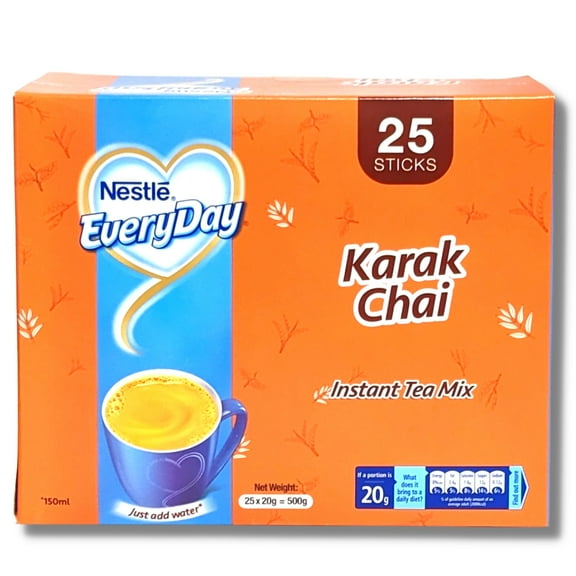 Nestle Everyday Instant Tea Mix Karak Chai Just Add Hot Water, 25 Sachet