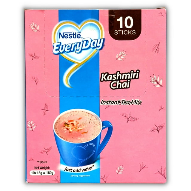 Nestle Everyday Instant Tea Mix, Pink Kashmiri Chai Just Add Hot Water
