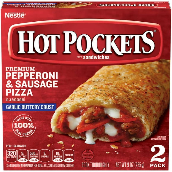 Nestle Hot Pockets Combo Pizza - Sandwich, 4.5 Ounce -- 16 per case.