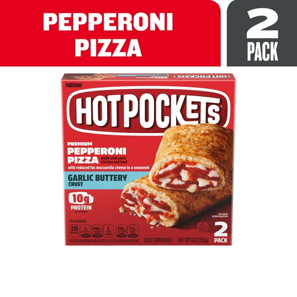 Nestle Hot Pockets Pepperoni Pizza Sandwich, 9 Ounce -- 8 per case.