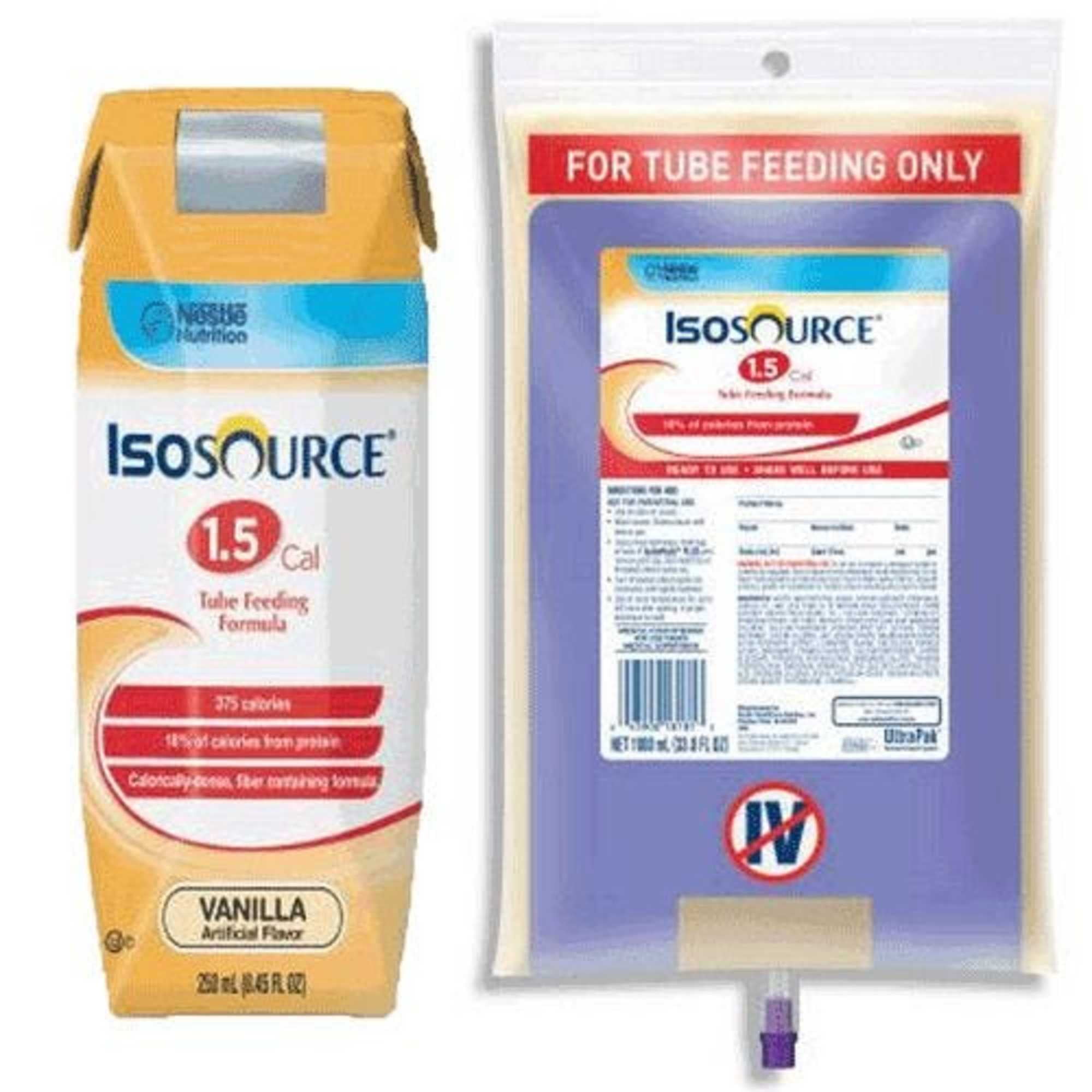 Nestle Isosource 1.5 Cal Complete Unflavored Liquid Food 275 Cal 250mL ...