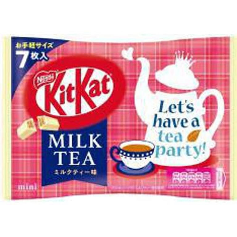 Nestle Japan KitKat Mini Milk Tea Flavor Chocolate Candy, 7pcs