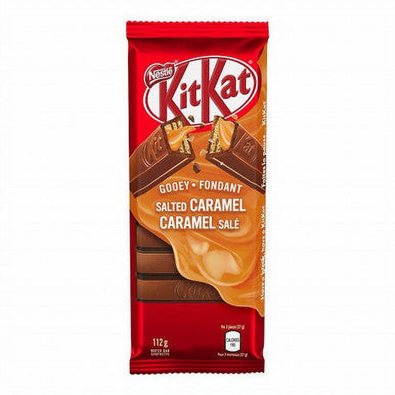 Nestle KitKat Gooey Salted Caramel Wafer Bar, 112g/3.9 oz., {Imported from Canada}