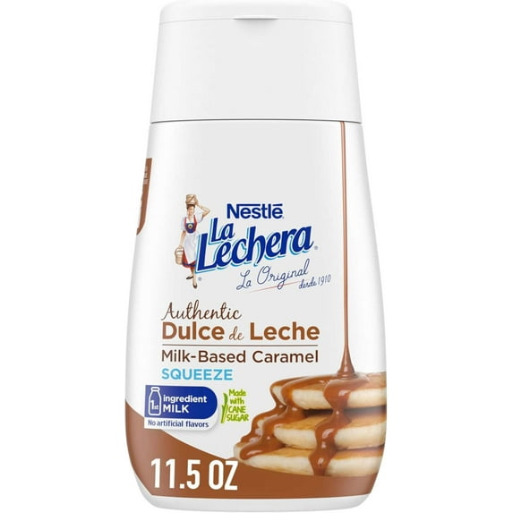(12 pack) Nestle La Lechera Dulce de Leche Milk Based Caramel Sauce, 11.5 oz Squeeze Bottle