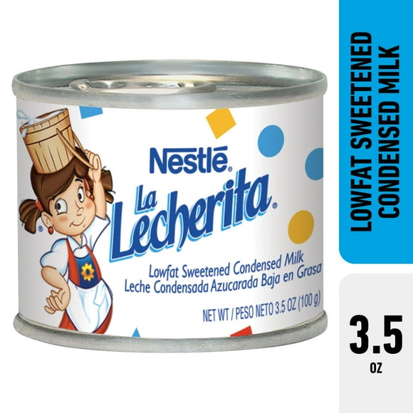Nestle La Lecherita Low Fat Sweetened Condensed Milk for Holiday Baking, 3.5 oz Can, 6 Pack