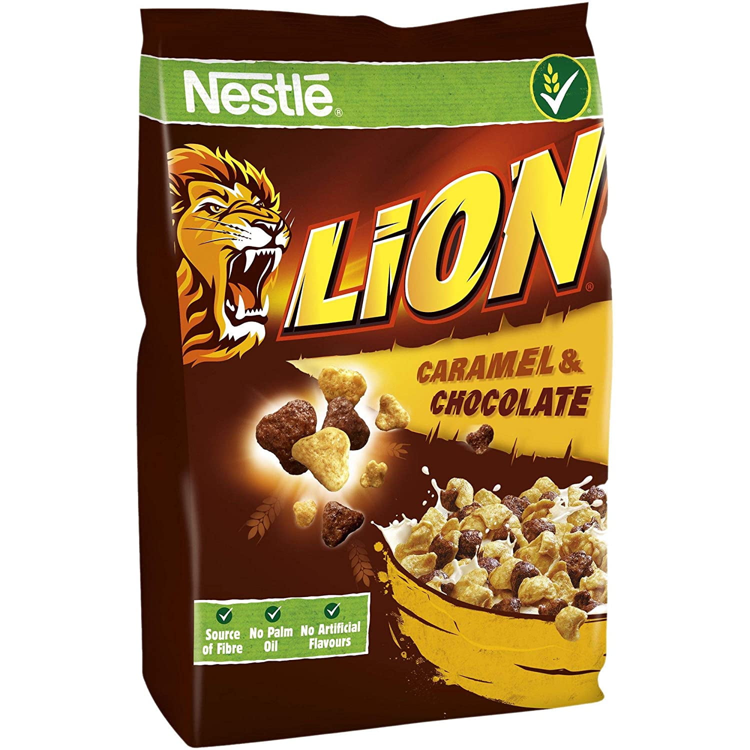 Nestle Lion Wholegrain Caramel & Chocolate Cereal (500g/17.63oz ...